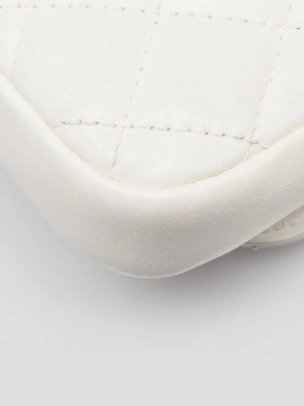 Chanel White/Black Quilted Lambskin Leather Double Side Pack Crossbody Bag